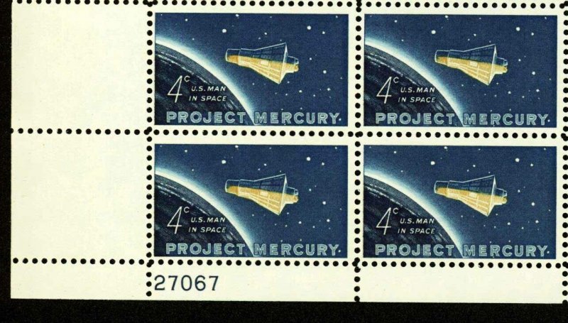 1962 US #1193 Project Mercury - Sheet of 50 - OGNH - VF - CV$12.50 (ESP#073)