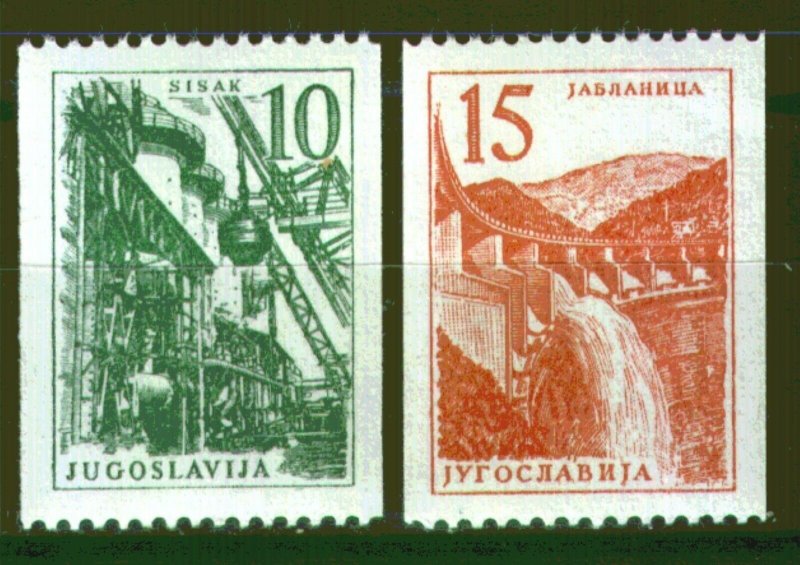 839 - Yugoslavia 1958 - Industry - Architecture - MNH Set