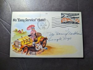 1959 USA Cover Guernsey to Lingle WY Gorman Chevrolet Company Advertisement