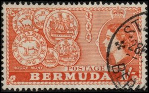 Bermuda 155 - Used - 1sh Hog Coins (1953)