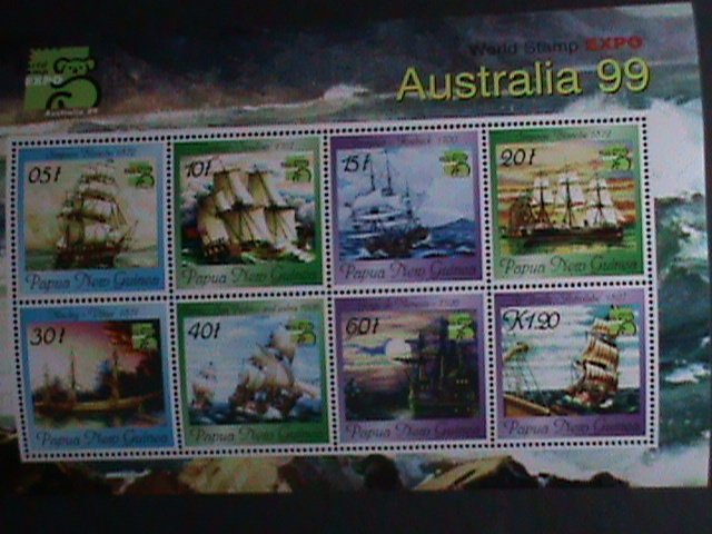 AUSTRALIA-1999-SC#1729B-WORLD STAMPS EXPO-SAILING SHIPS MNH S/S VF-ESTV. $8