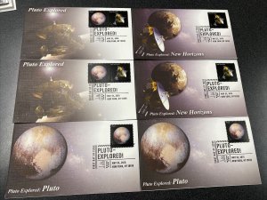 FDC #5077-78 Pluto - Explored 6 Fleetwood Covers 8 Stamps