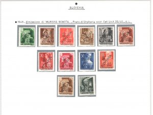 1945 SLOVENIA,SLOVENIA - n. 1/46+7a+34A (Certicato-Expertise Raybaudi - good con