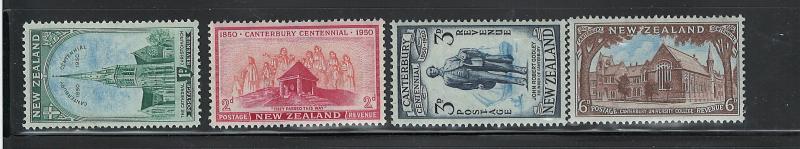 NEW ZEALAND 1950 CANTERBURY 100th ANNIV #274-278 NH