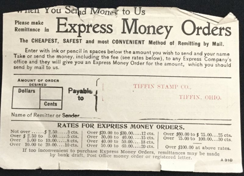 Tiffin Stamp Company Price List No 5 circa 1905 9 pages