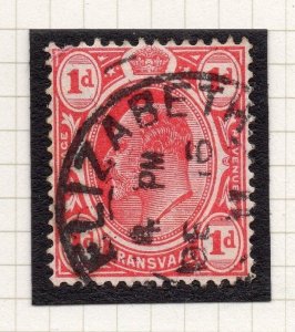 Transvaal Interprovincial Period Ed VII Postmark Port Elizabeth on 1d. 243765