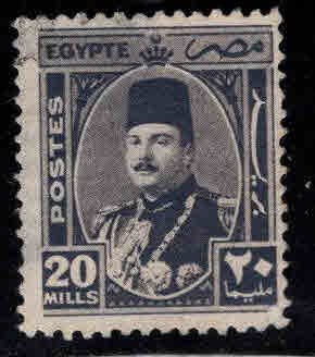 Egypt Scott 250 Used  thinned stamp