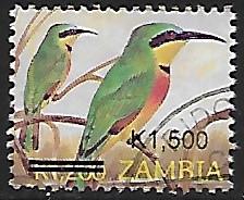 Zambia # 988 - Little Bee-eater - used