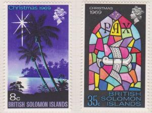 British Solomon Islands Sc#202-203 MH