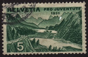 Switzerland B57 Lakes Silvaplana and Sils 1931