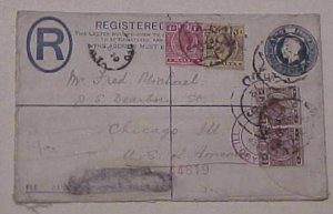 MALTA ENVELOPE #78 cat.$78.00 B/S CHICAGO WITH PREMIUM FOR ENVELOPE SEPT 1920