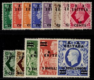 BRITISH OC ITALIAN COLONIES GVI SG E13-E25, 1950 ERITREA set, LH MINT. Cat £100.