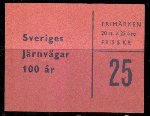 Sweden Scott 498a Mint NH booklet of 20 (Catalog Value $18.00)