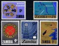 ZAMBIA - 1967 - National Development - Perf 5v Set - Mint Never Hinged