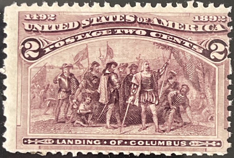 Scott #231 1893 2¢ Columbian Landing of Columbus MNH OG