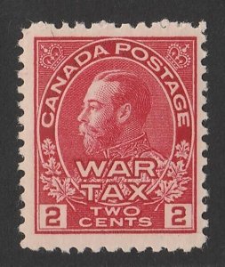 CANADA 1915 KGV War Tax 2c carmine-red.