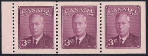 Canada #286A 3 cent King George 6 Pane OG NH XF