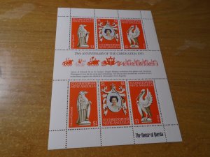 Coronation Anniversary  St Christopher Nevis  # 354 MNH Souvenir sheet