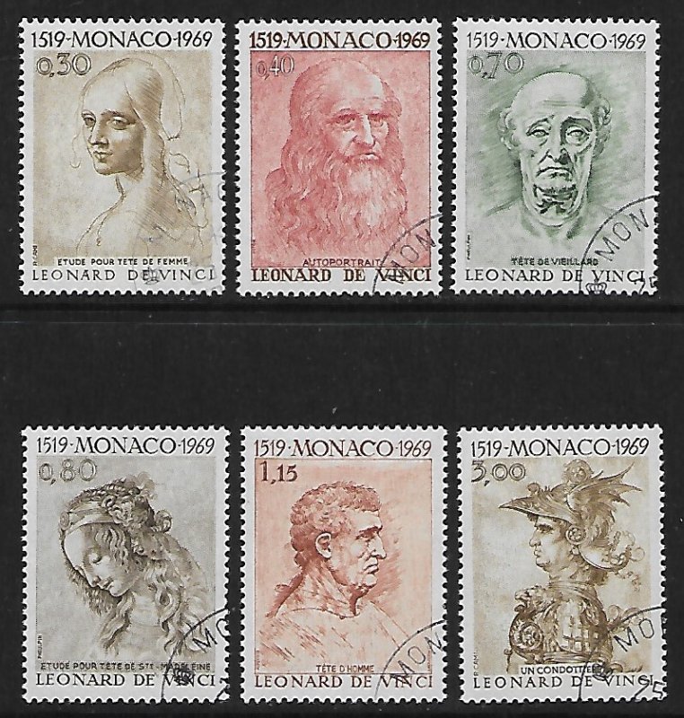 Monaco - # 737-742 - Leonardo Da Vinci - set unused OG/CTO.....{ONL23}