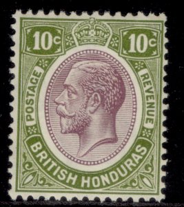 BRITISH HONDURAS GV SG132, 10c dull purple & sage-green, M MINT.