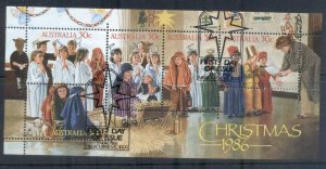 Australia 1986 Xmas MS FU
