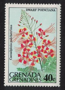 Grenadines Dwarf Poinciana Flower 1984 MNH SG#584