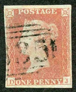 1841 Penny Red (DJ) Fine Four Margins 