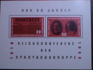 ​GERMANY-DDR 1966-SC#807 50TH ANNIVERSARY-NATIONAL CONFERRENCE-MNH S/S VF