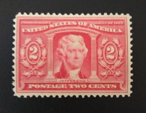 StampGeek Scott #324 MINT, EXTREMELY FINE,  LIGHT HINGED