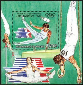 Chad 1983 Olympics Games Los Angeles 1984 Gymnastics S/S MNH