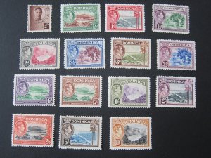 Dominica 1938 Sc 97-110 set MH