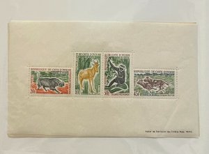 Souvenir Sheet Ivory Coast Scott #205,207,209-210,210a lh