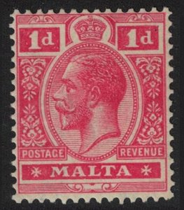 Malta George V 1d 1914 MH SG#73