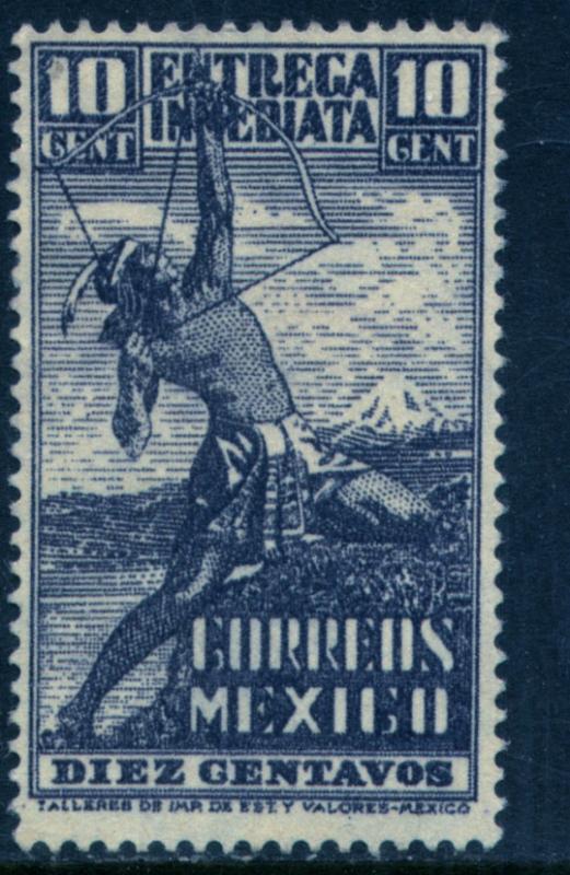 MEXICO E5, 10cts Archer. Special Delivery, UNUSED, H OG. F-VF.