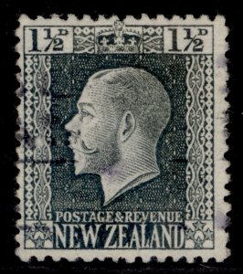 NEW ZEALAND GV SG416a, 1½d grey-slate, FINE USED. PERF 14x14½