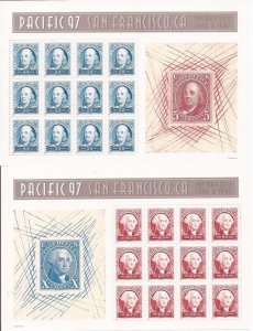 US Stamp - 1997 Pacific 97 - Set of 2 Souvenir Sheets - Scott #3139-40