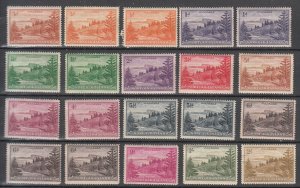 Norfolk Island - 1947 Views stamp lot include colors! Sc# 1/12 - MH/MNH (8613)