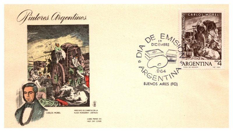 Argentina, Worldwide First Day Cover, Art