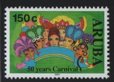 Aruba 2004 MNH Sc 243 150c Aruba flag, people Carnival 50th ann