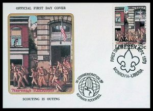 Liberia Norman Rockwell - Scouting is Outing (1979) FDC