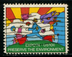 1527 US 10c Worlds Fair Expo '74, used