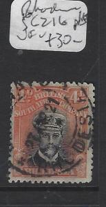 RHODESIA   (P1909B) KGV ADMIRAL 4D  SG 216   VFU