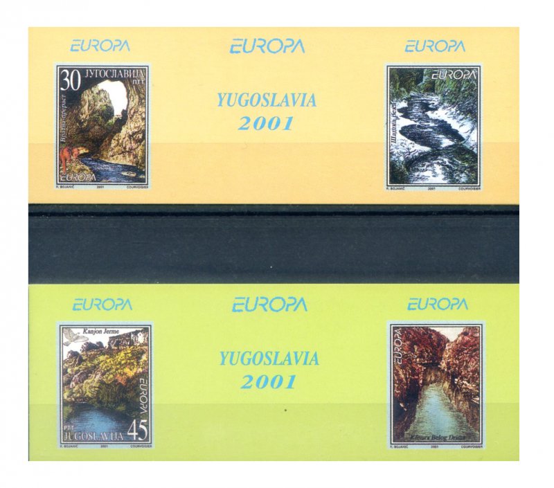 Yugoslavia. Europe 2001. 2 booklets (probably private).