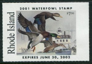 RI-13 US $7.50 Rhode Island Waterfowl Stamp, MNH