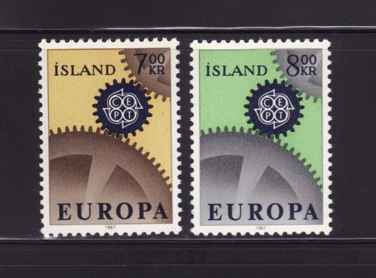 Iceland 389-390 Set MHR Europa (A)