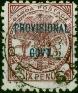 Samoa 1899 6d Brown-Lake SG95 Fine Used