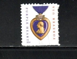 4704b * PURPLE HEART *   U.S. Postage Stamp MNH 2014