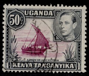 KENYA UGANDA TANGANYIKA GVI SG144b, 50c dull claret & black, FINE USED. Cat £12.