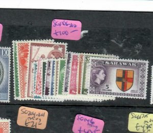 SARAWAK  (P0309B)  QEII   SET   SG 188-202    MOG 