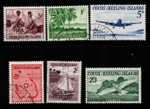 COCOS (KEELING) ISLANDS SG1/6 1963 DEFINITIVES FINE USED